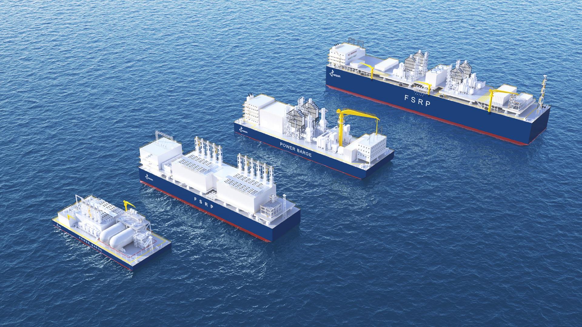 Floating power vessel