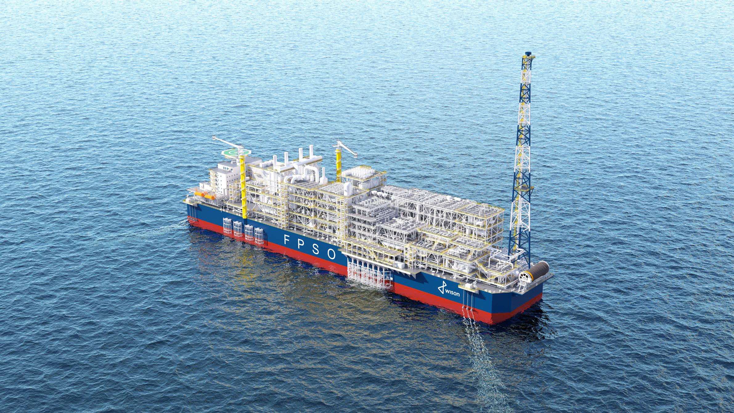 Wison Low Emission FPSO at sea
