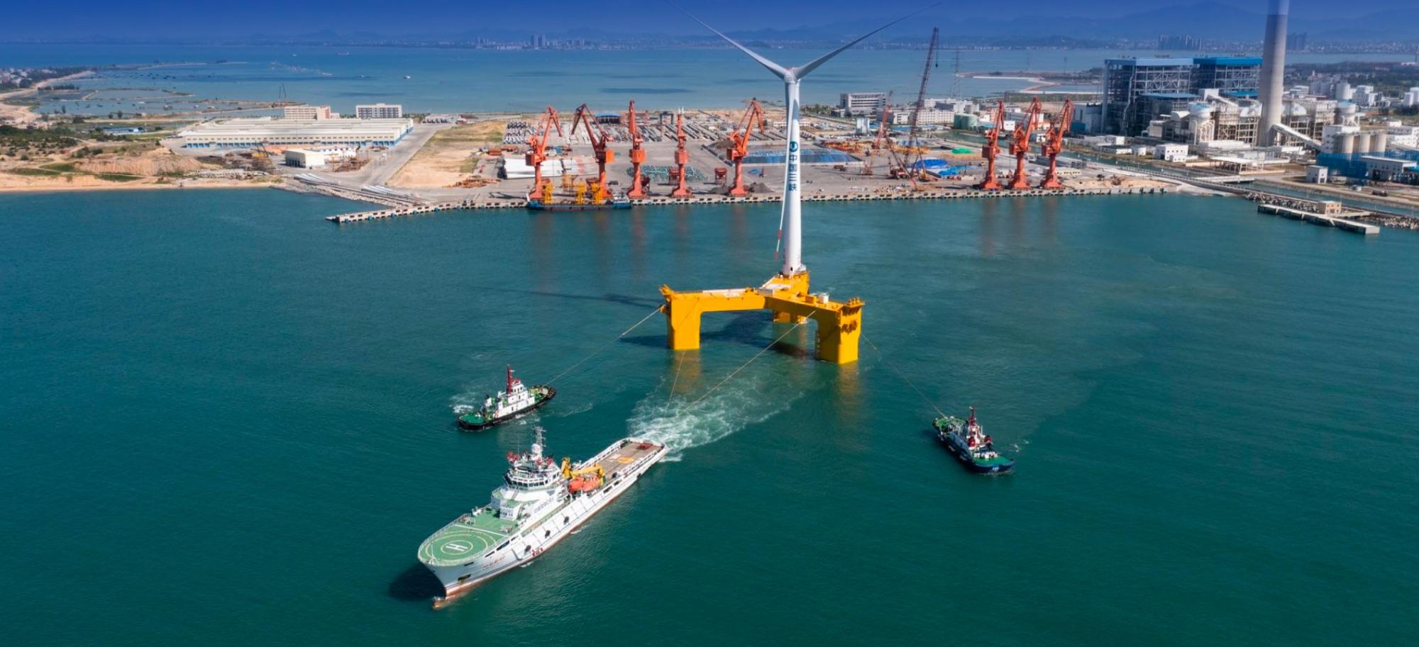 China's first floating wind project